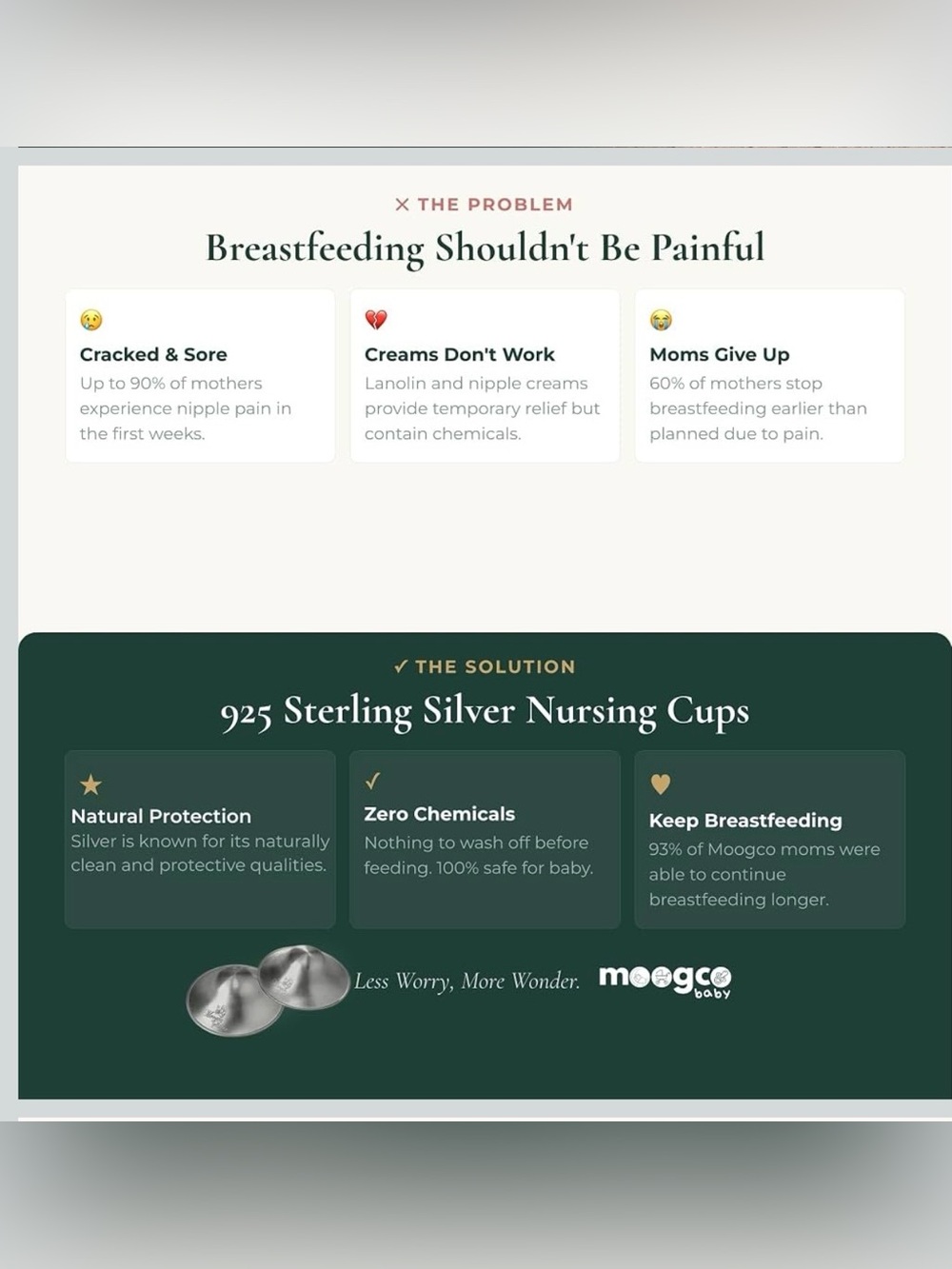 Silver Nursing Cups - Picture 3 of 4